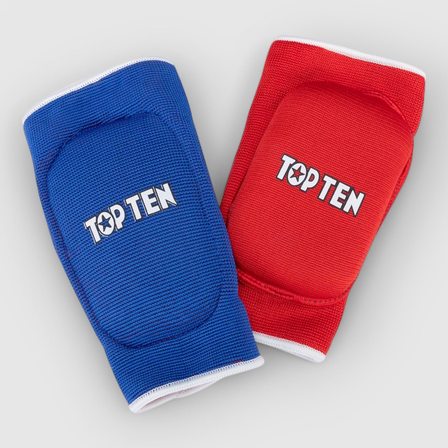 TOP TEN vendbar blå/rød WAKO - Godkjent Albuebeskytter m UV - LABEL - CombatStore.no