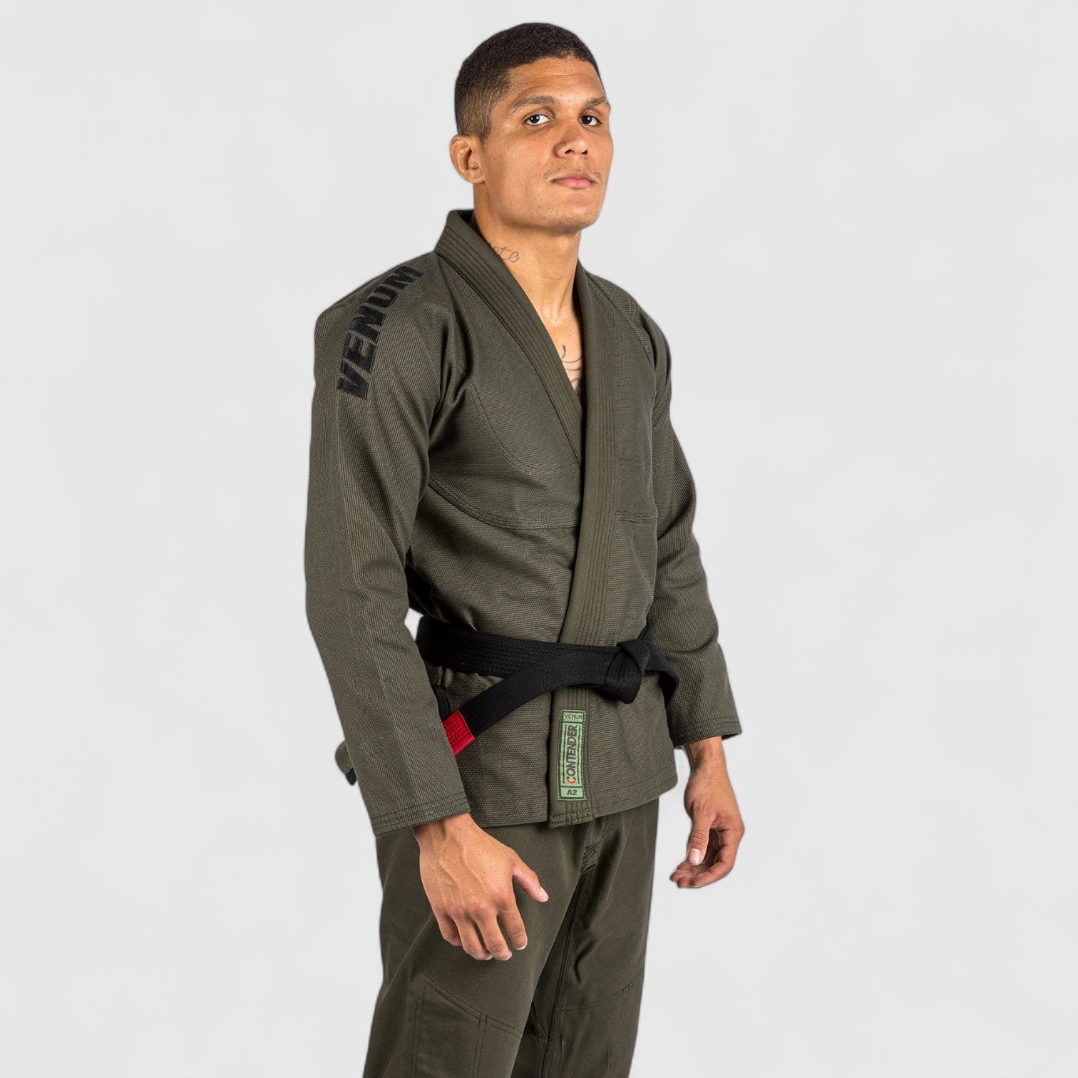 VENUM Contender Evo Brazilian Jiu Jitsu Gi - Kaki - CombatStore.no