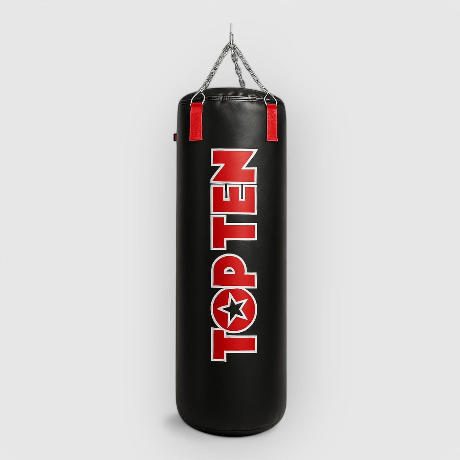 TOP TEN 120 cm Boksesekk Svart og Rød - CombatStore.no