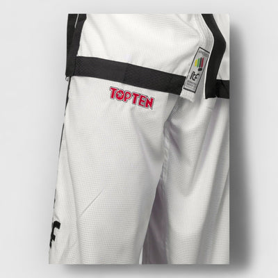 TOP TEN Elite Instructor Diamond ITF Taekwondodrakt 4 - 6 Dan - CombatStore.no