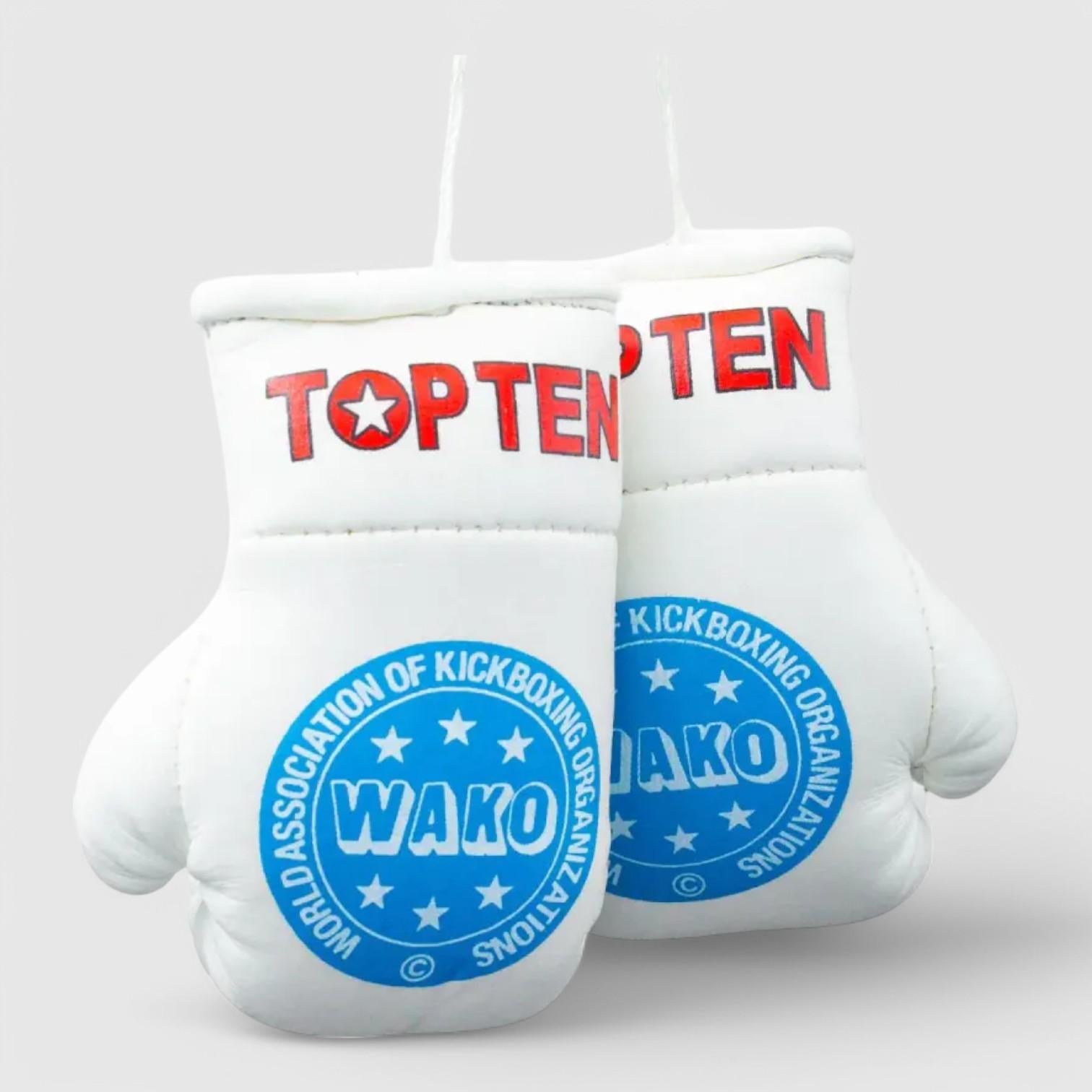 TOP TEN Mini Boksehansker - WAKO PRO Hvit - CombatStore.no