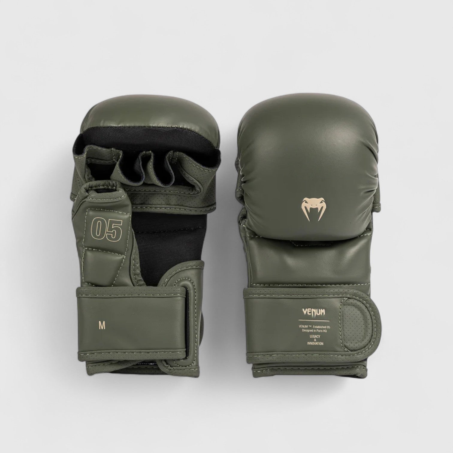 VENUM Impact Evo MMA Sparringshansker - Militærgrønn - CombatStore.no