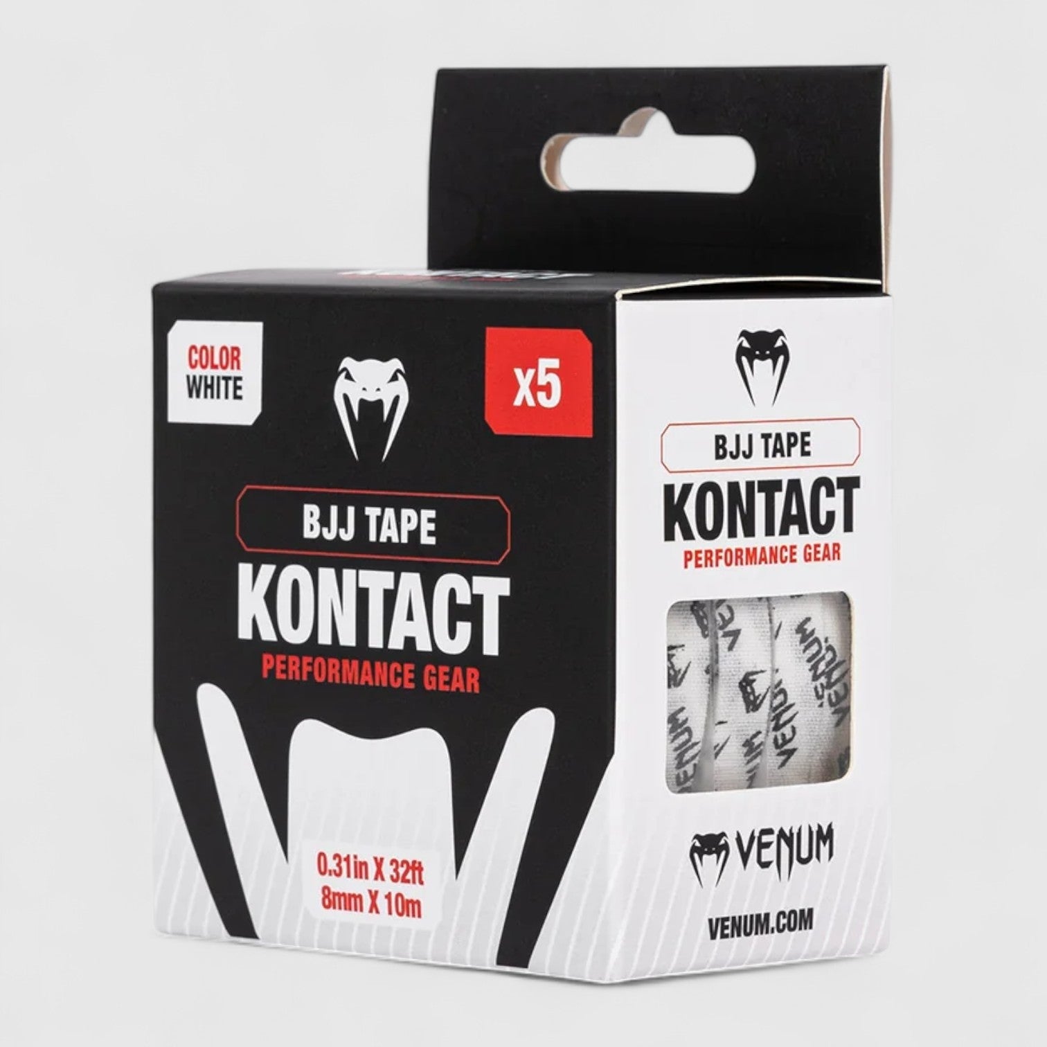 VENUM Kontact BJJ Finger Tape - Svart/Hvit - CombatStore.no
