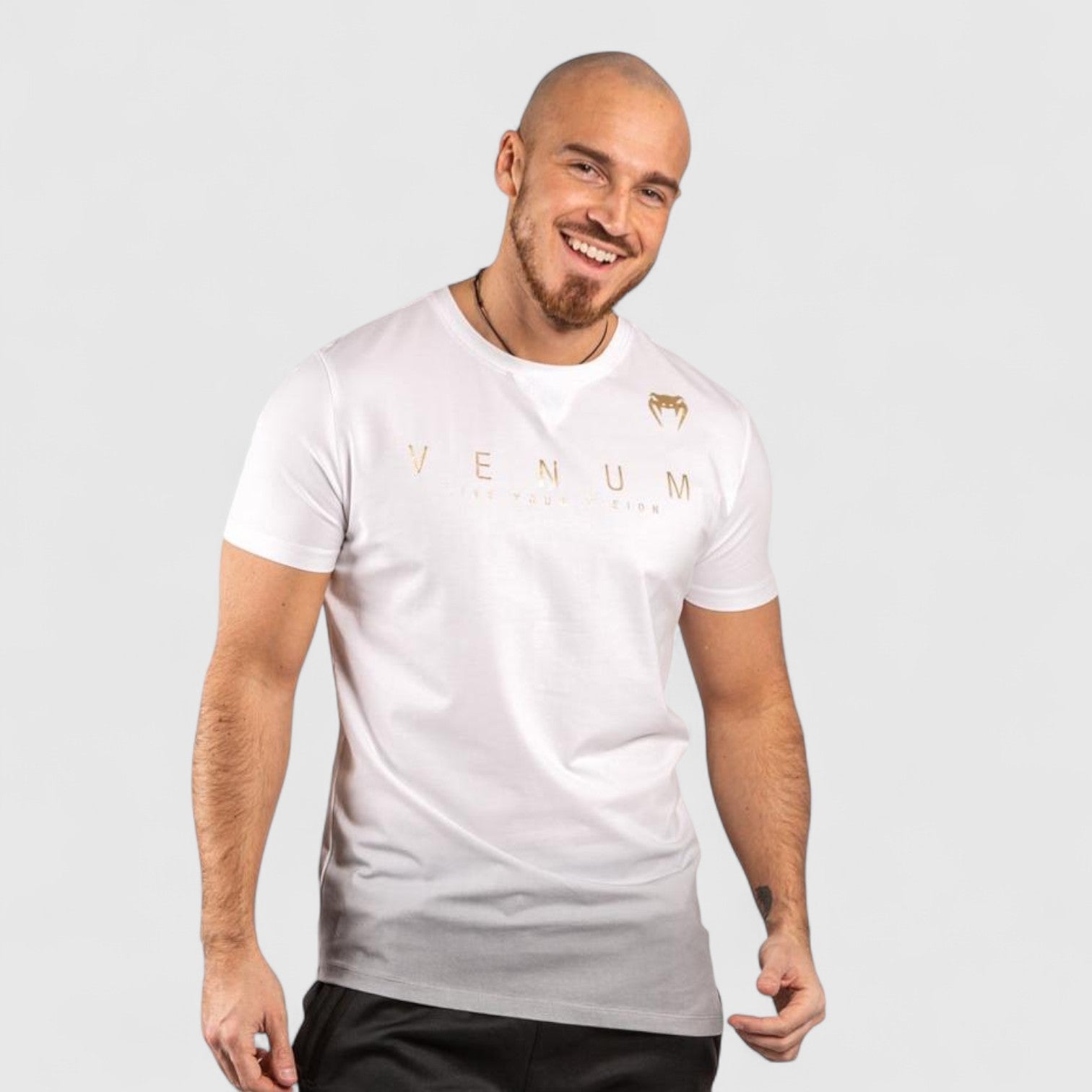 VENUM LiveYourVision T - skjorte - Hvit/Svart - CombatStore.no