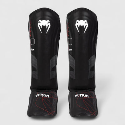 VENUM Tactical XT Shinguards - Svart og Rød - CombatStore.no